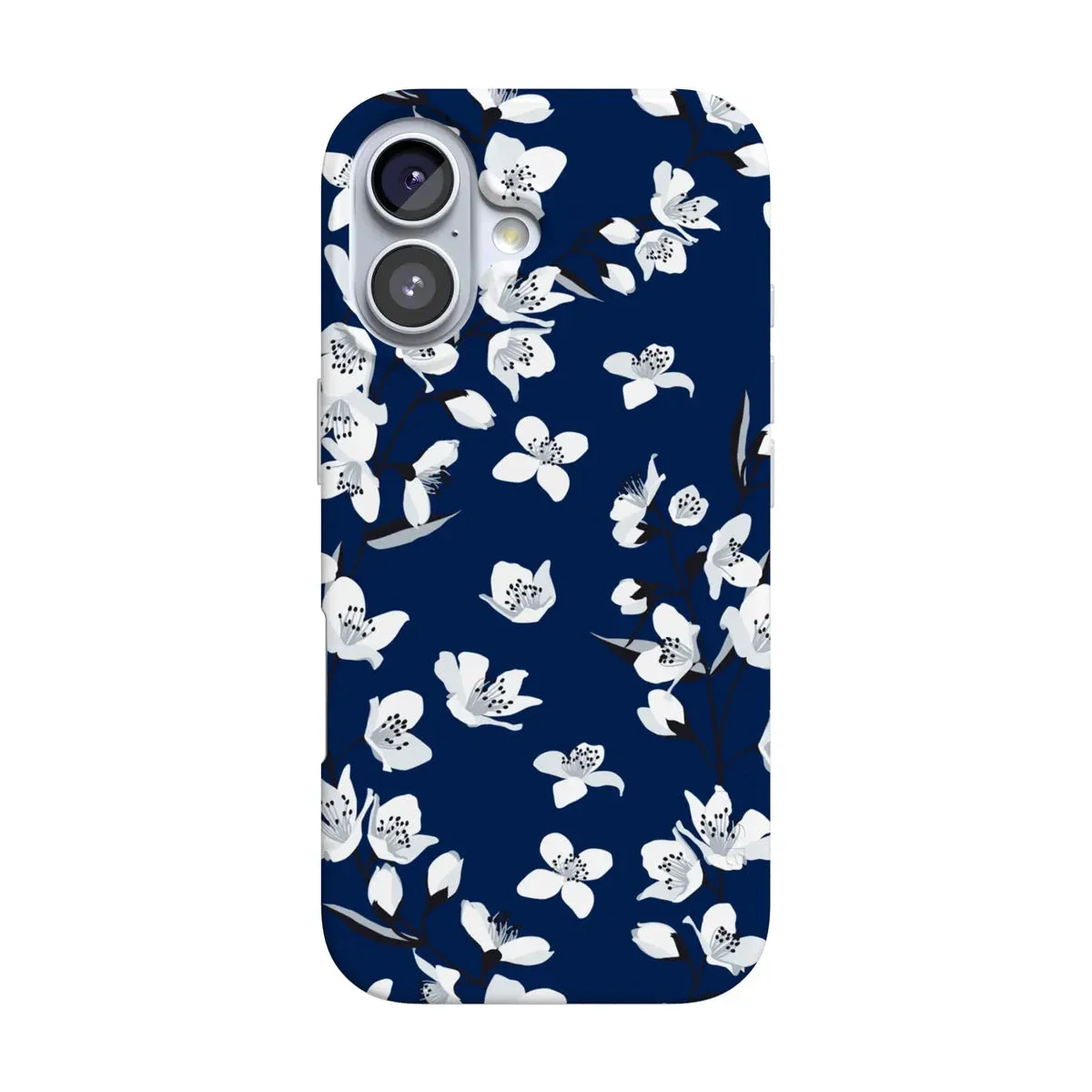 Floral Forest | Navy Cherry Blossom Floral Case - Image 124