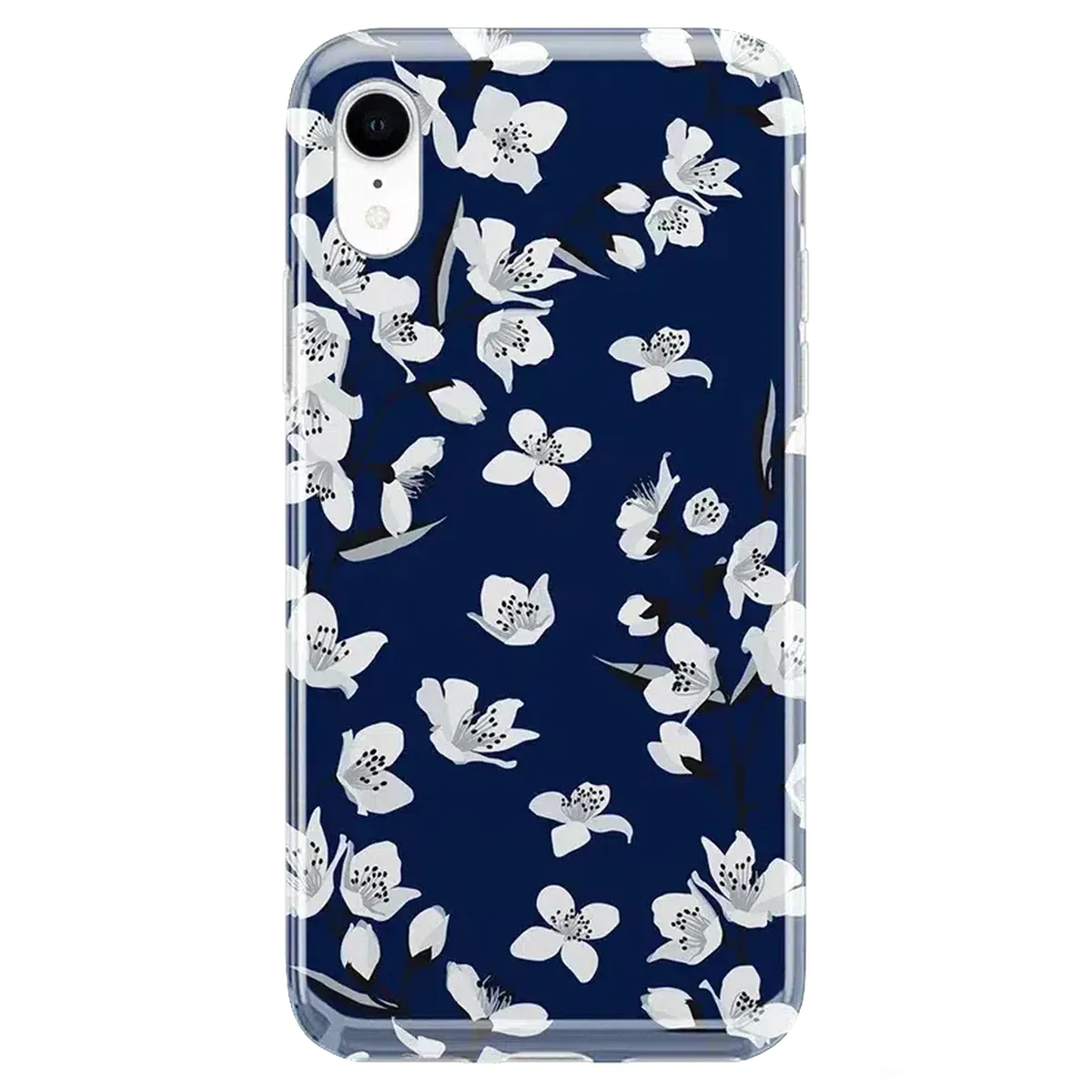 Floral Forest | Navy Cherry Blossom Floral Case - Image 23