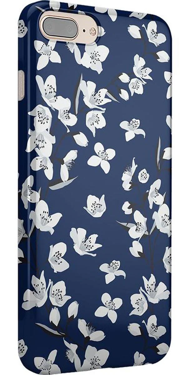 Floral Forest | Navy Cherry Blossom Floral Case - Image 27