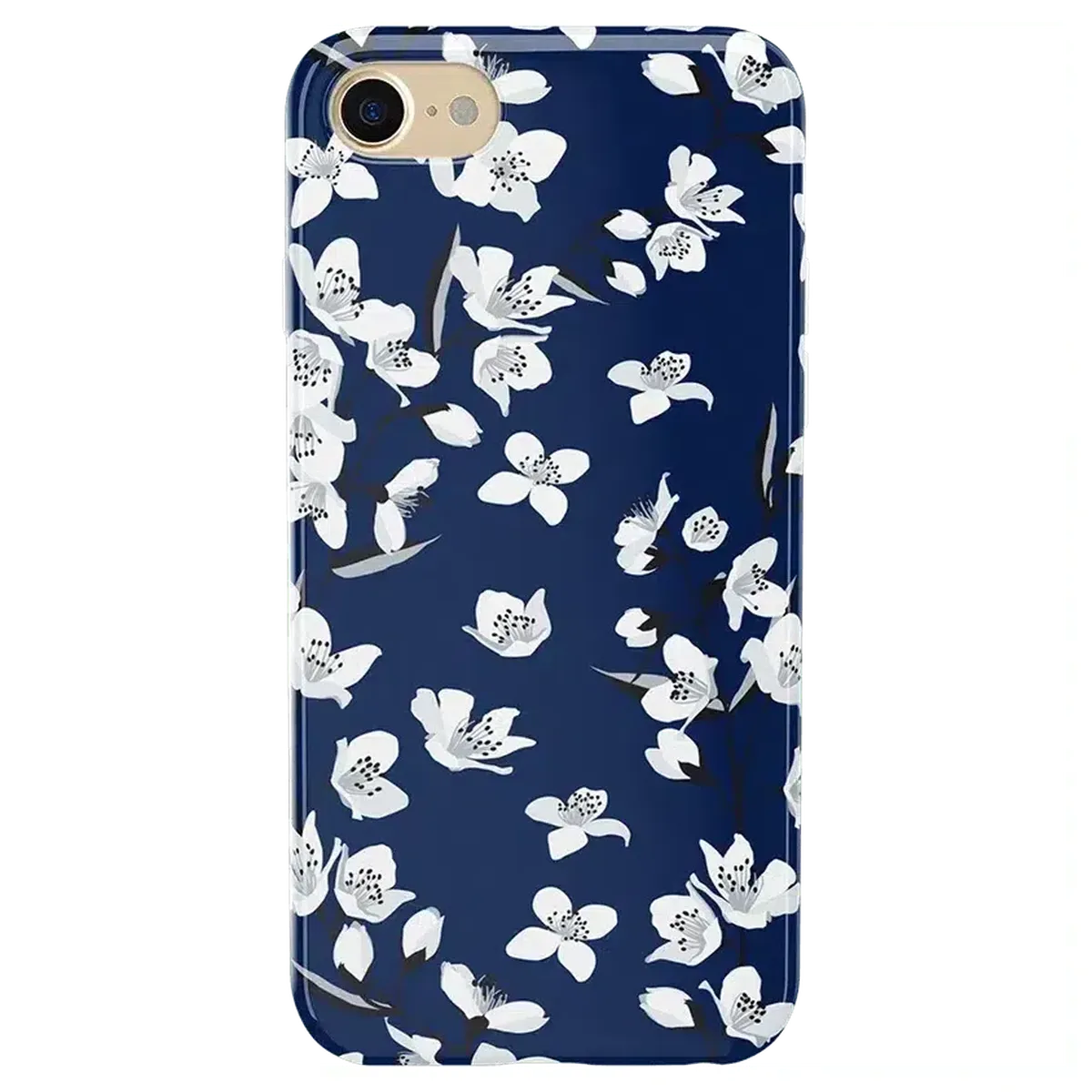 Floral Forest | Navy Cherry Blossom Floral Case - Image 29