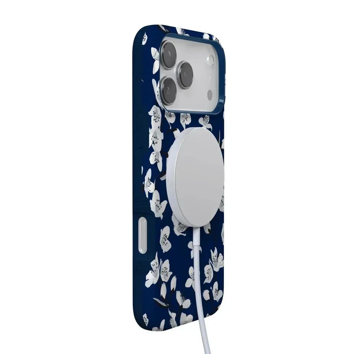 Floral Forest | Navy Cherry Blossom Floral Case - Image 3
