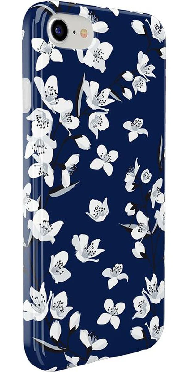 Floral Forest | Navy Cherry Blossom Floral Case - Image 30