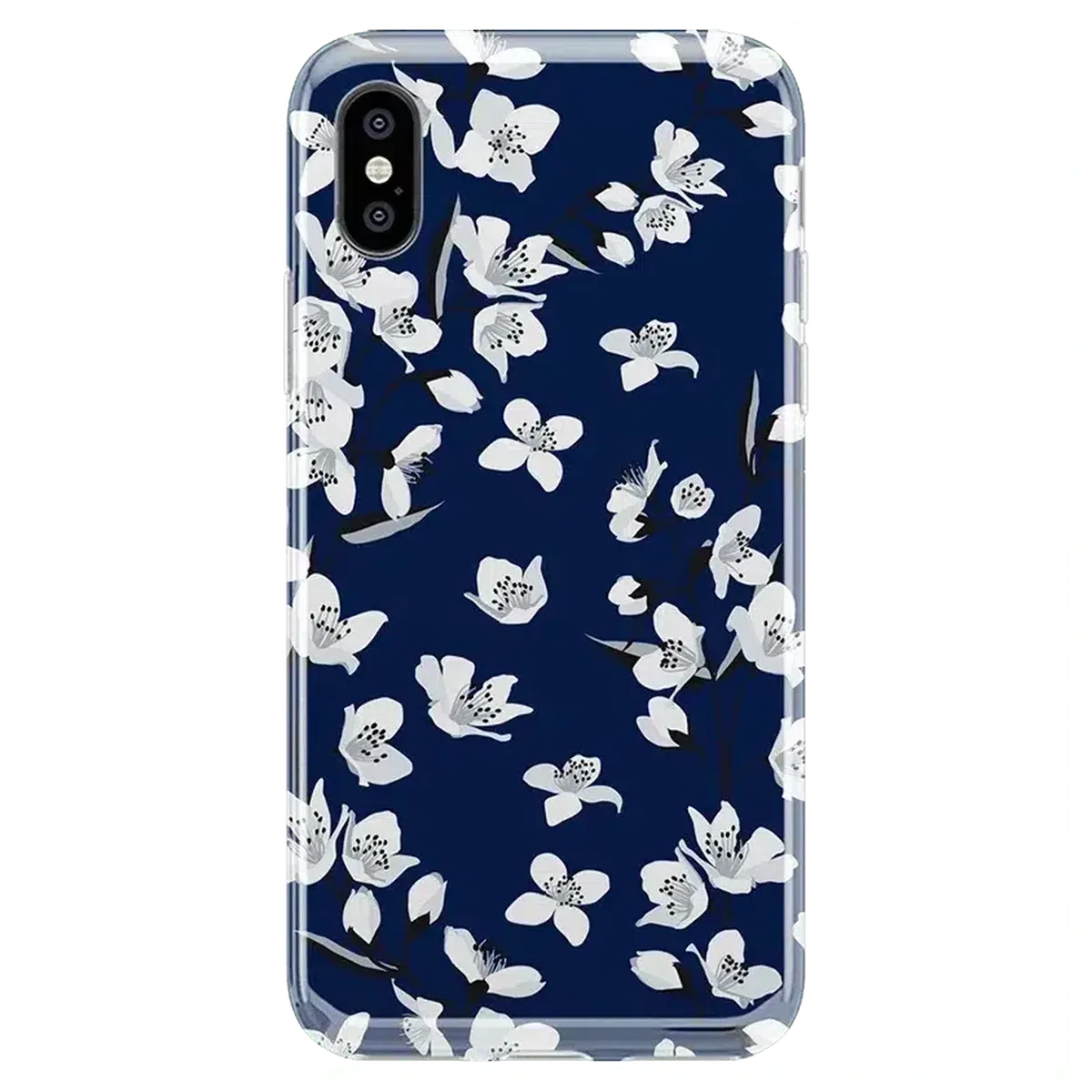 Floral Forest | Navy Cherry Blossom Floral Case - Image 32