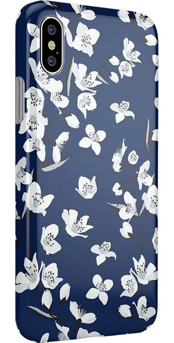 Floral Forest | Navy Cherry Blossom Floral Case - Image 33