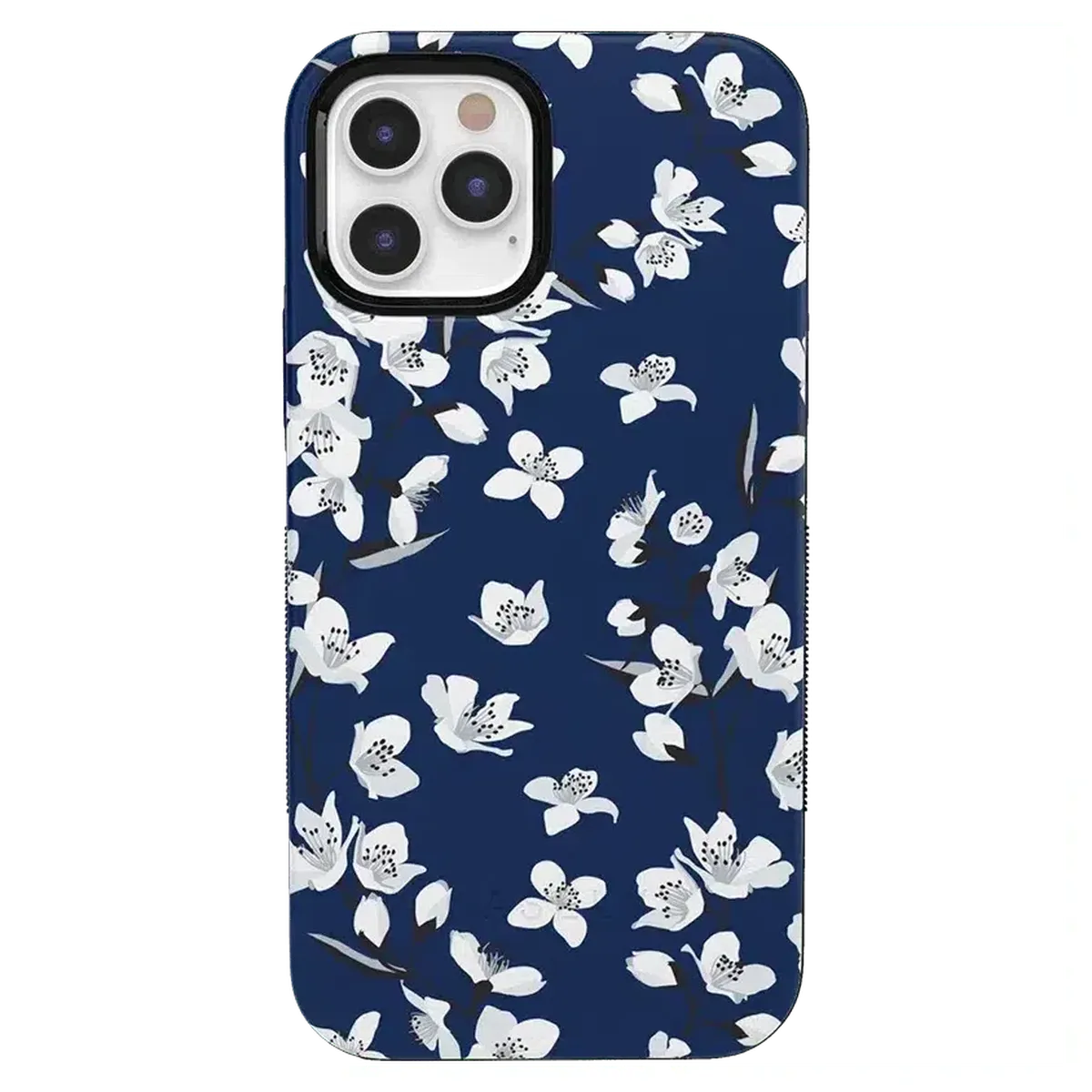Floral Forest | Navy Cherry Blossom Floral Case - Image 35