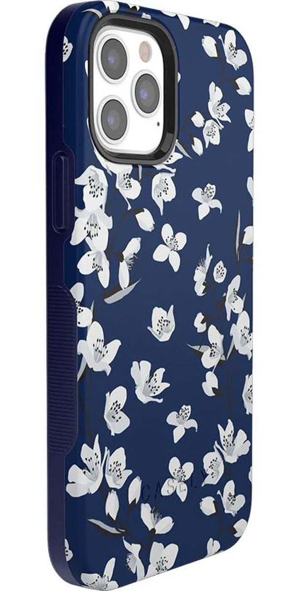 Floral Forest | Navy Cherry Blossom Floral Case - Image 36