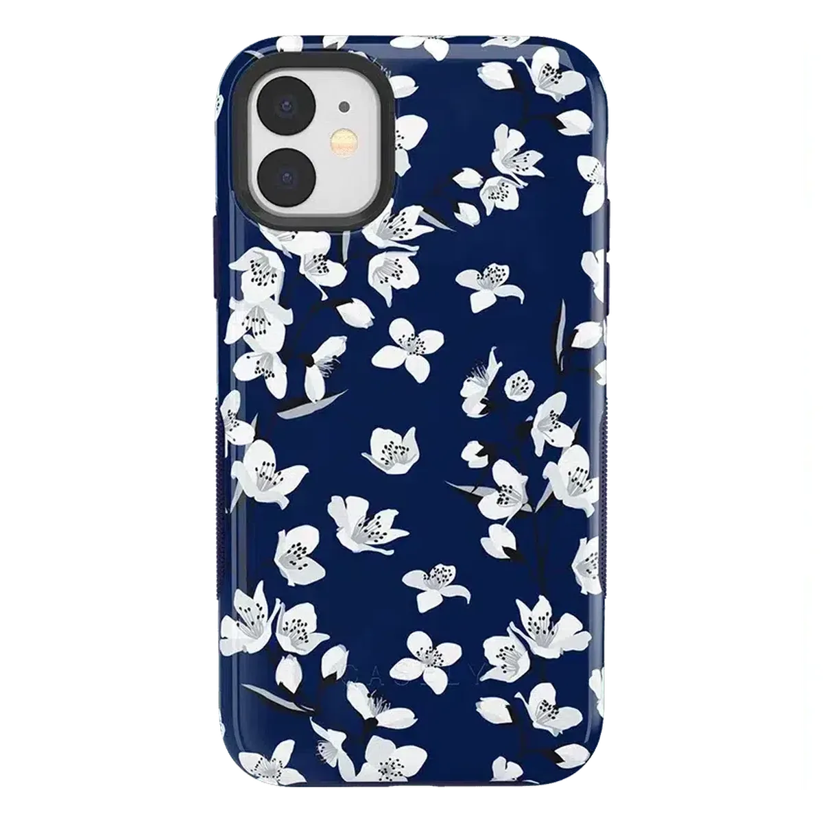 Floral Forest | Navy Cherry Blossom Floral Case - Image 41