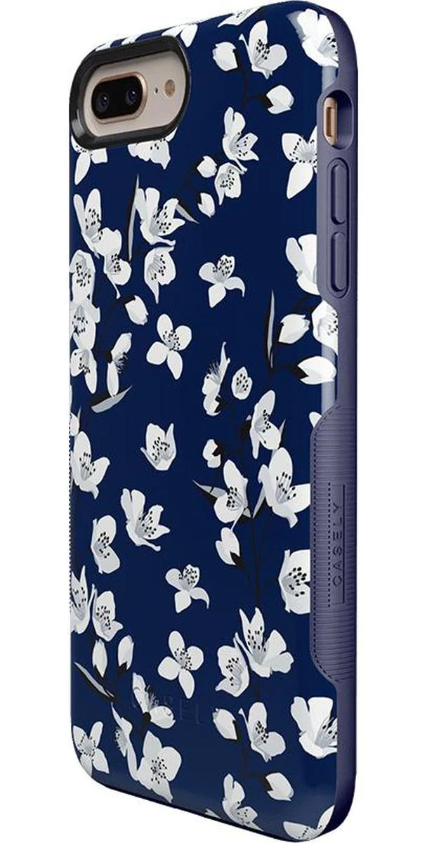 Floral Forest | Navy Cherry Blossom Floral Case - Image 51
