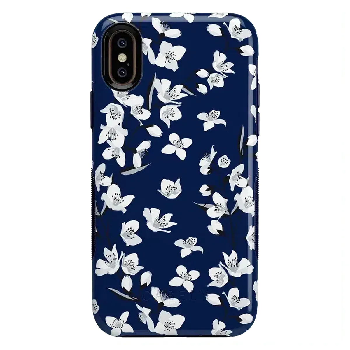 Floral Forest | Navy Cherry Blossom Floral Case - Image 56