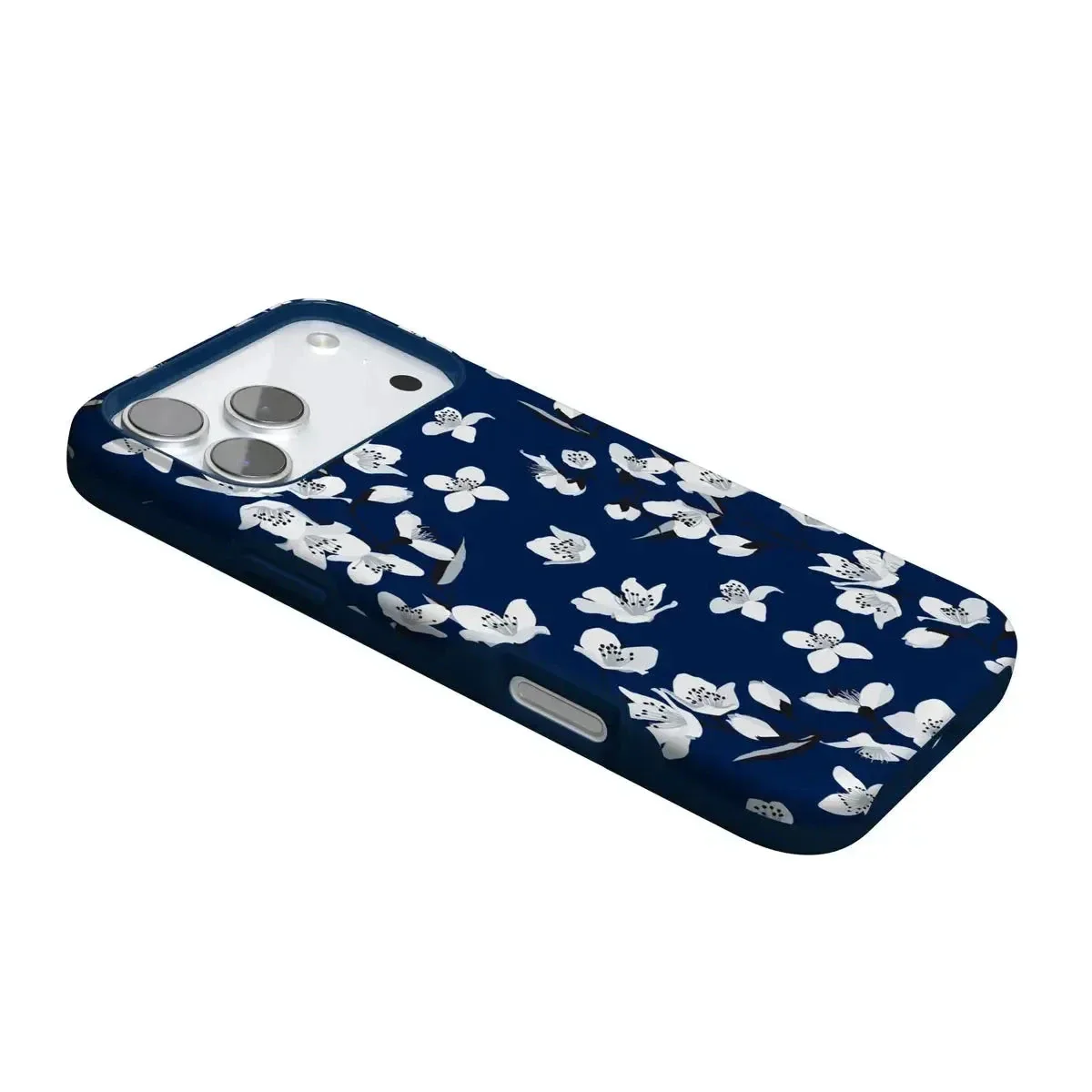 Floral Forest | Navy Cherry Blossom Floral Case - Image 8
