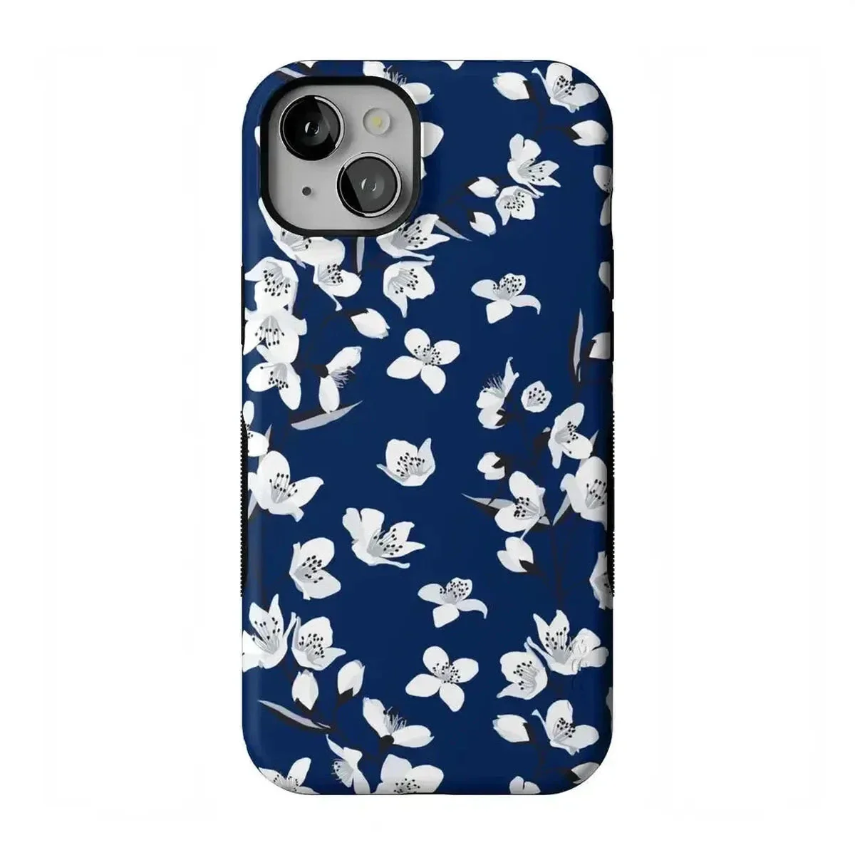 Floral Forest | Navy Cherry Blossom Floral Case - Image 88