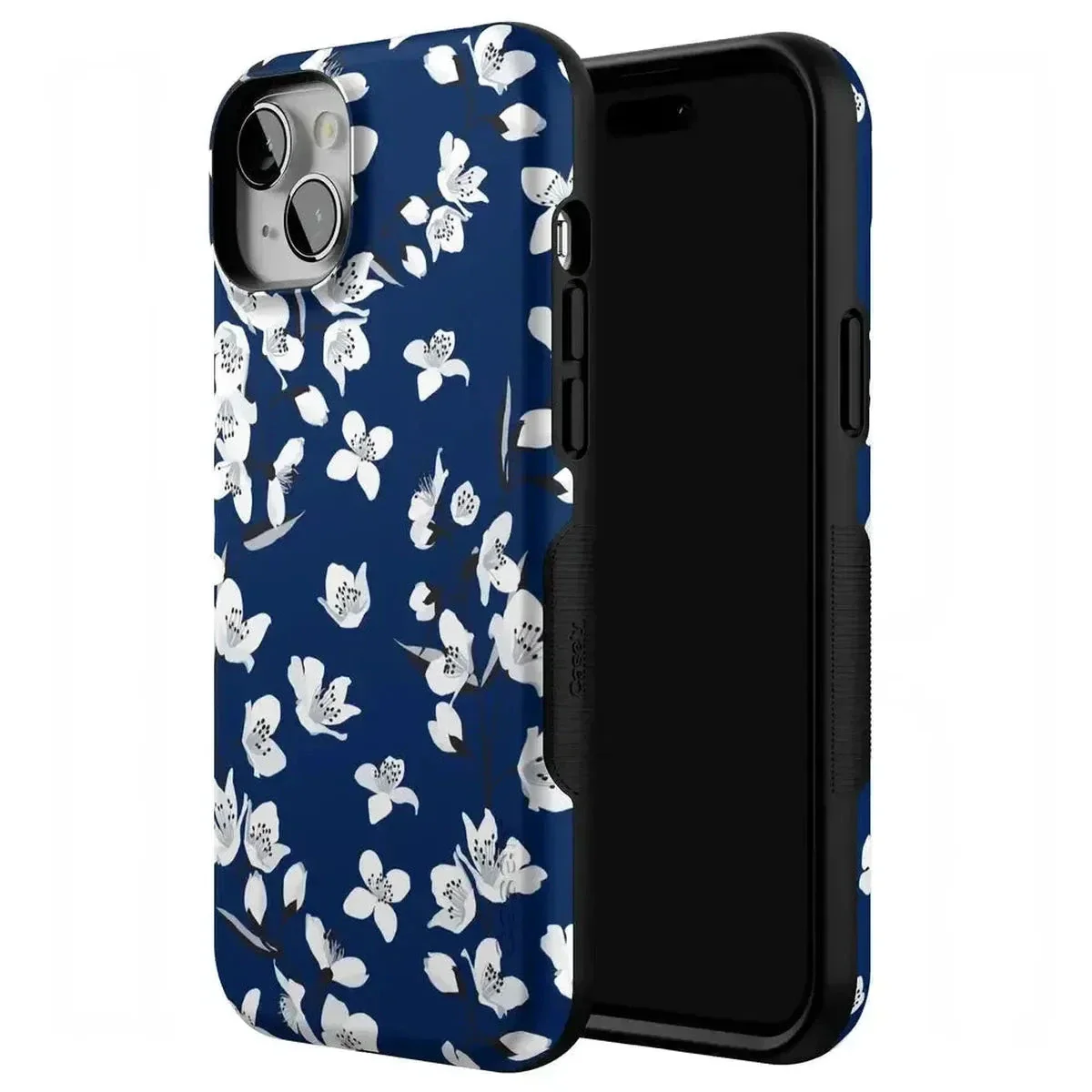 Floral Forest | Navy Cherry Blossom Floral Case - Image 89