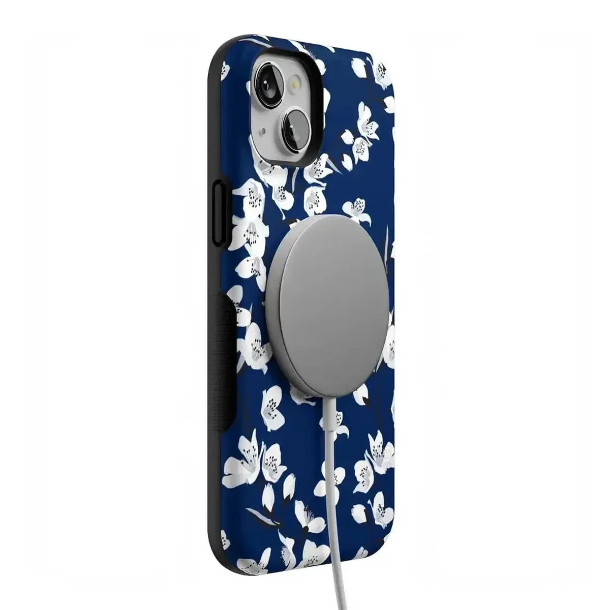 Floral Forest | Navy Cherry Blossom Floral Case - Image 91