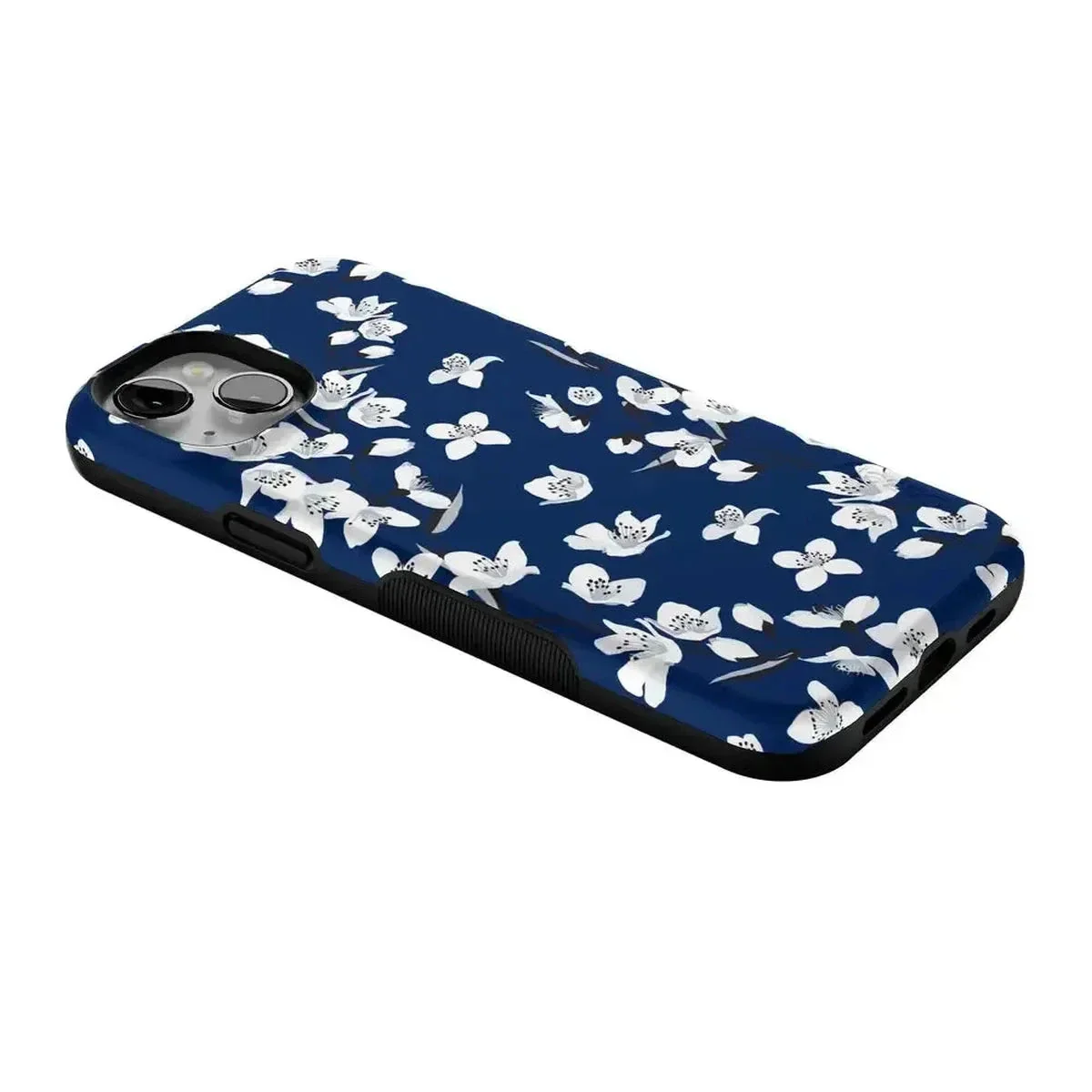 Floral Forest | Navy Cherry Blossom Floral Case - Image 97