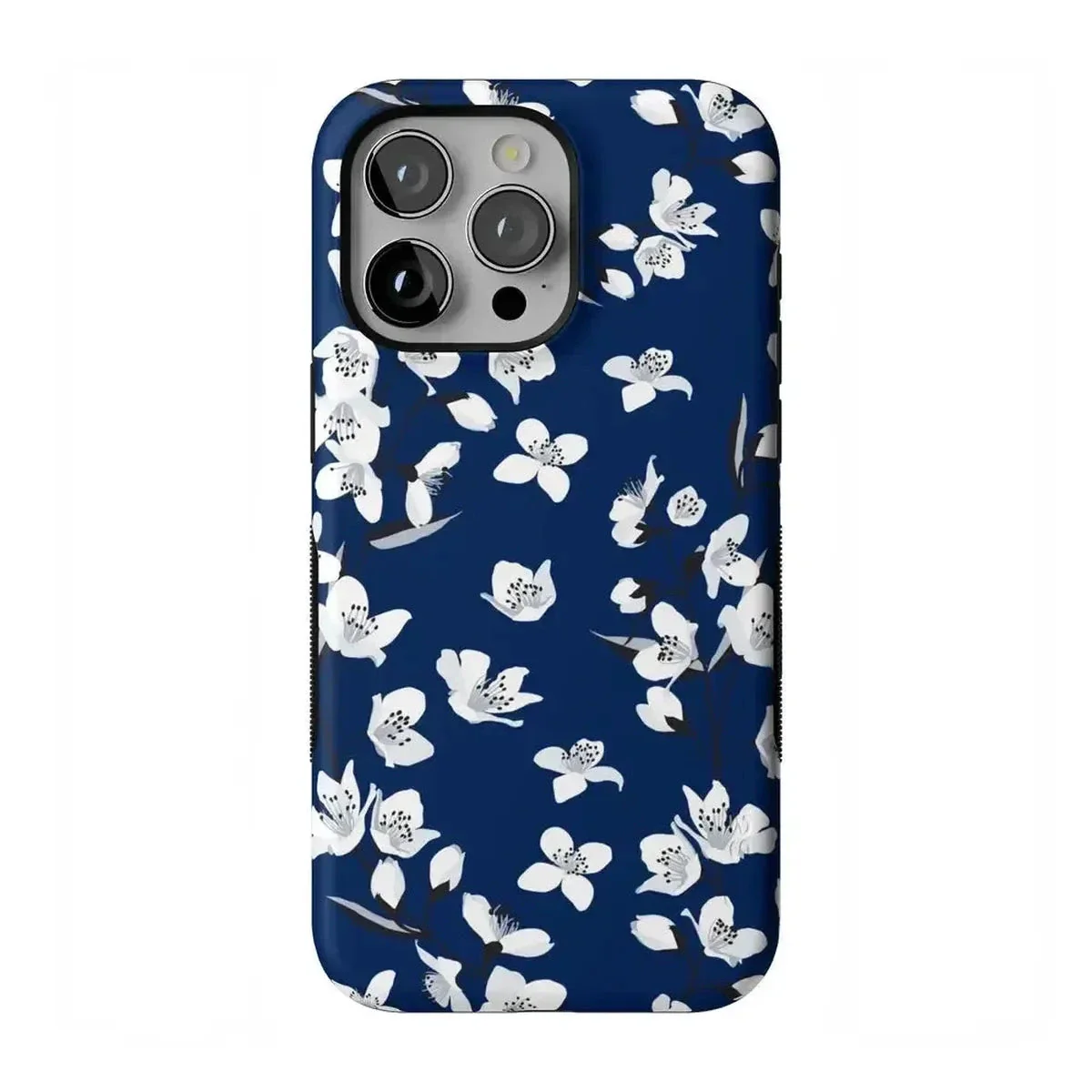 Floral Forest | Navy Cherry Blossom Floral Case - Image 98