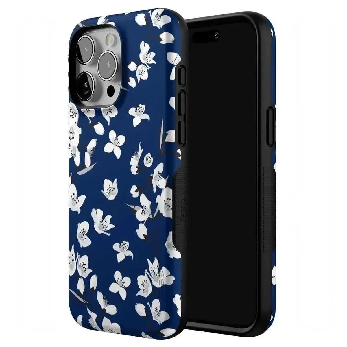 Floral Forest | Navy Cherry Blossom Floral Case - Image 99