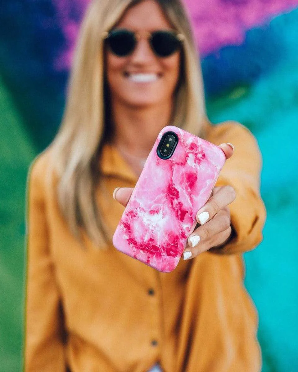 Pretty in Pink | Hot Pink Marble Case - Image 52
