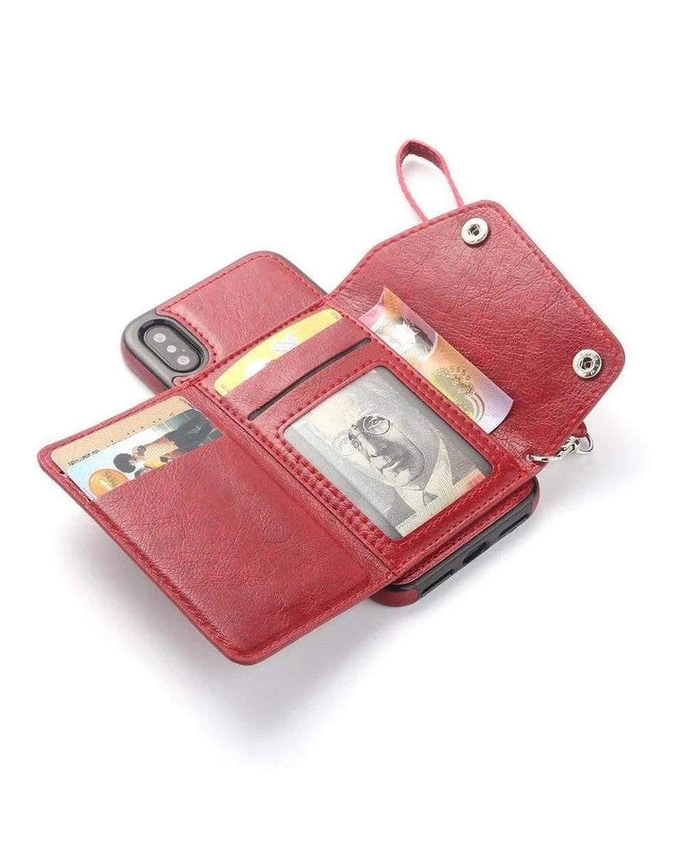 Red Vegan Leather | Wallet Case - Image 10