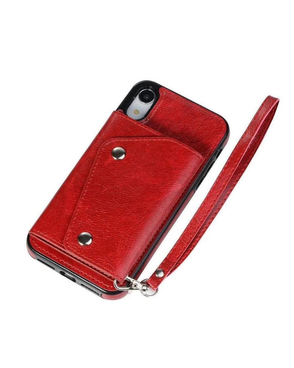 Red Vegan Leather | Wallet Case - Image 14