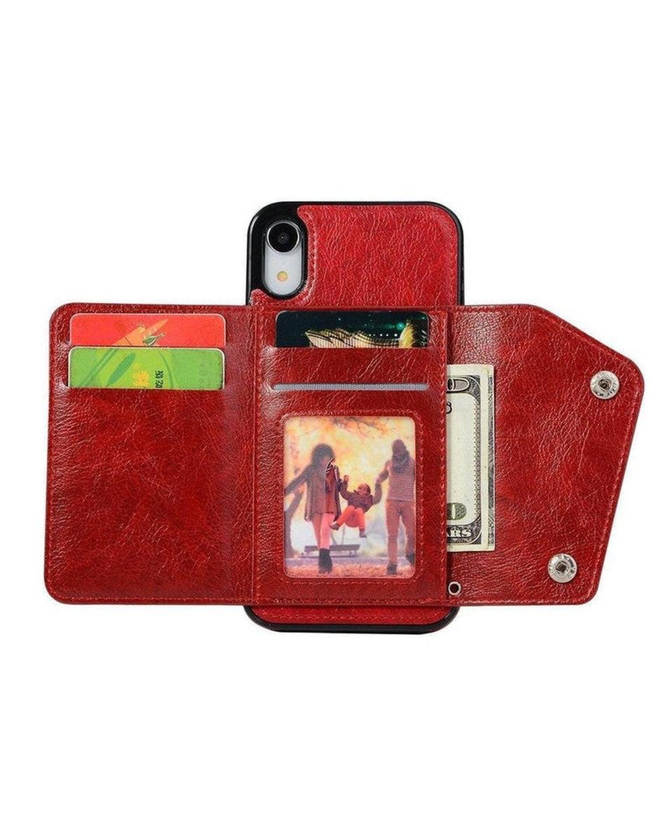 Red Vegan Leather | Wallet Case - Image 15