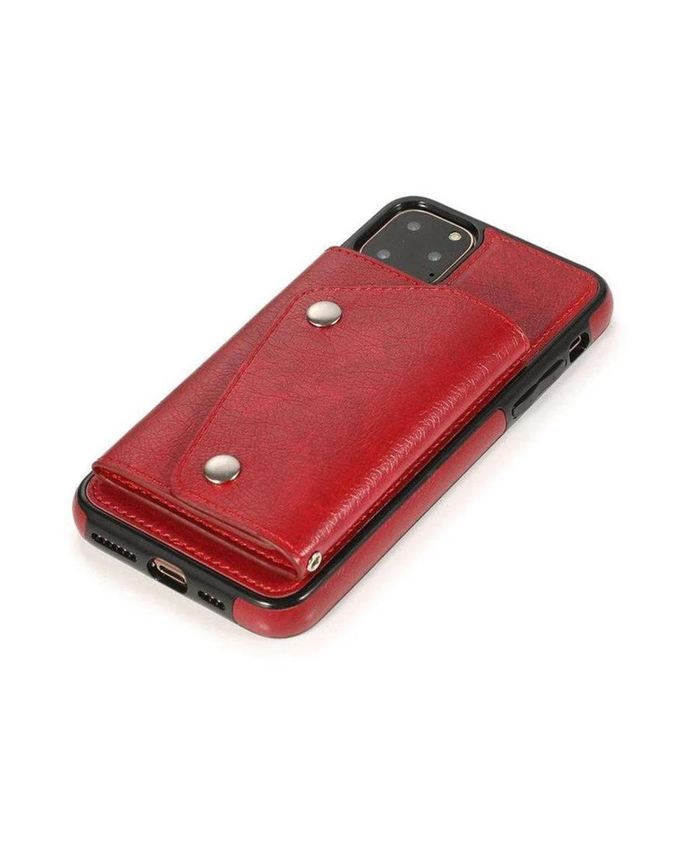 Red Vegan Leather | Wallet Case - Image 19