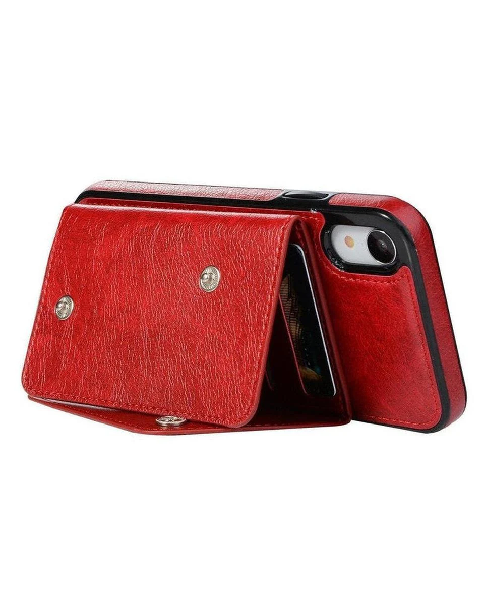 Red Vegan Leather | Wallet Case - Image 21