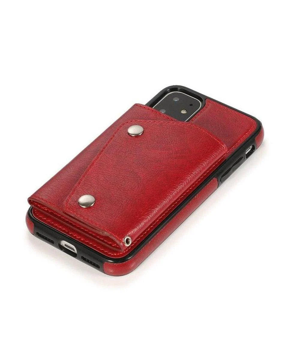 Red Vegan Leather | Wallet Case - Image 25