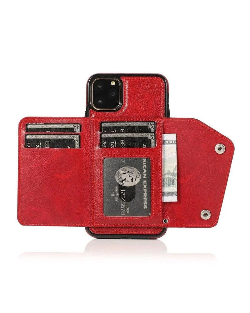 Red Vegan Leather | Wallet Case - Image 26