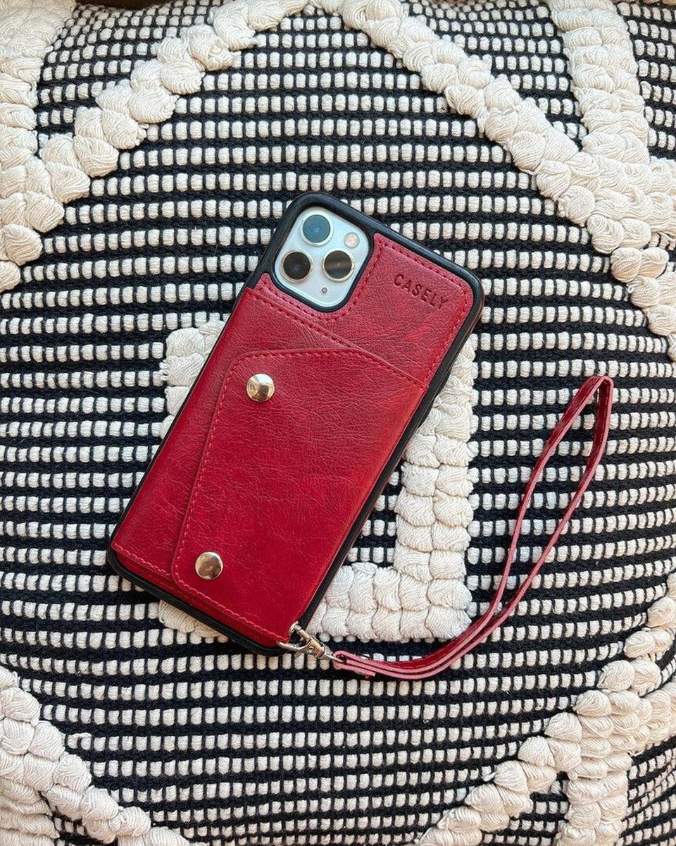 Red Vegan Leather | Wallet Case - Image 8