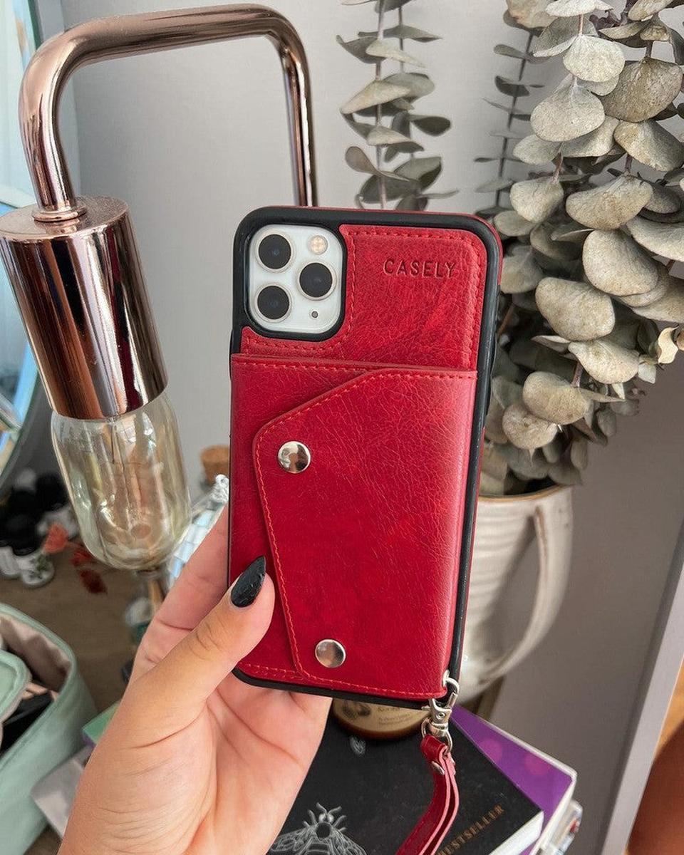 Red Vegan Leather | Wallet Case - Image 9