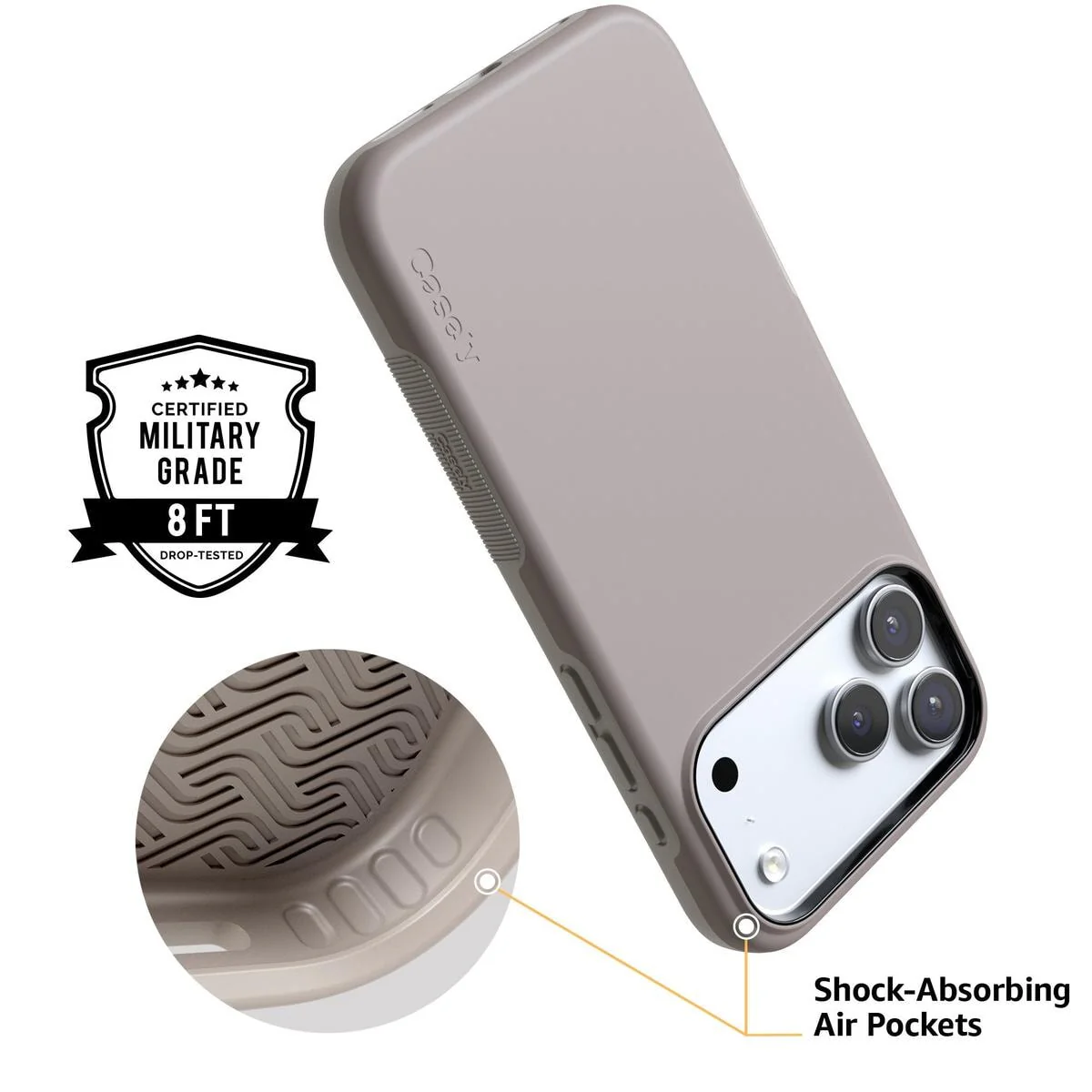 Taupe on Nude | Ultra-Protective Bold Case - Image 4