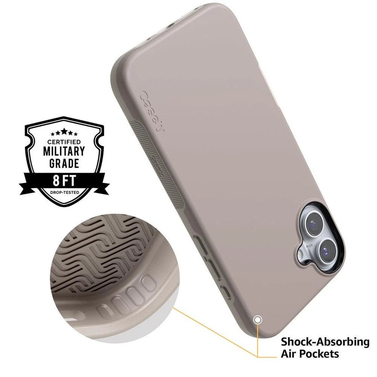 Taupe on Nude | Ultra-Protective Bold Case - Image 76