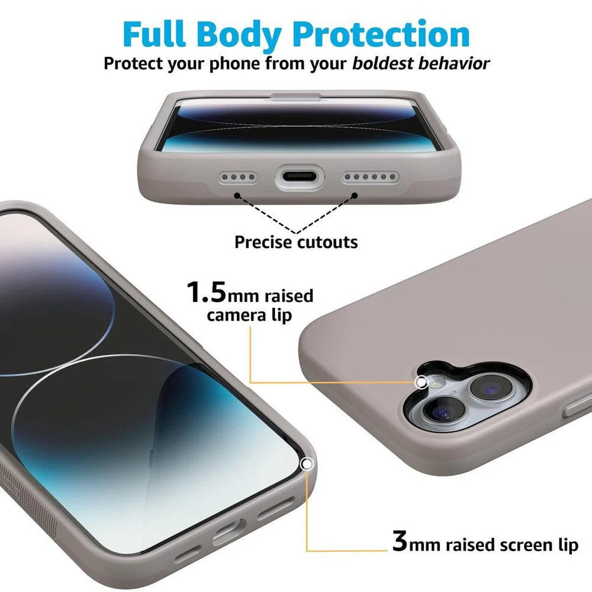 Taupe on Nude | Ultra-Protective Bold Case - Image 80