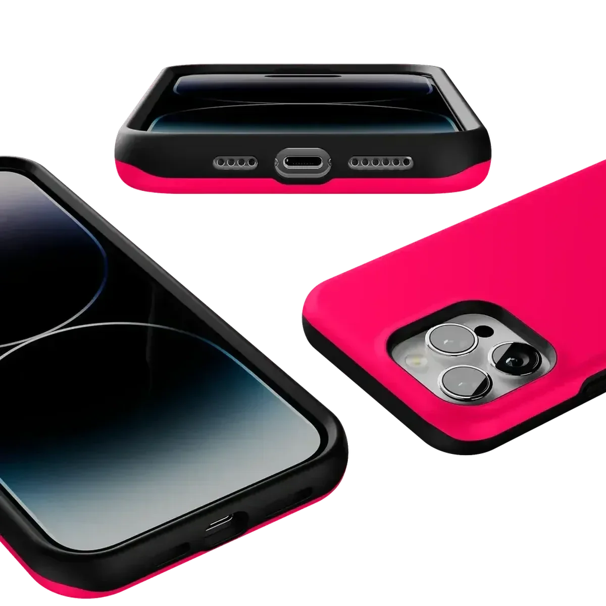 Think Pink | Solid Neon Pink Case - Image 116