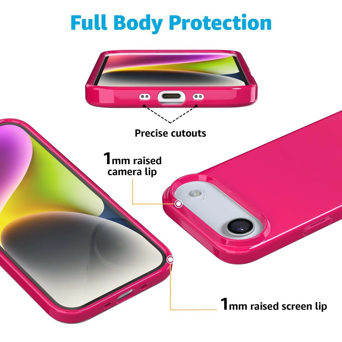 Think Pink | Solid Neon Pink Case - Image 159
