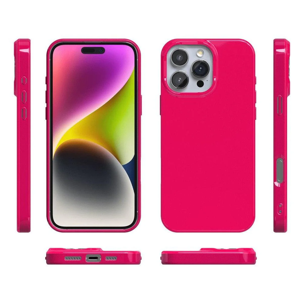 Think Pink | Solid Neon Pink Case - Image 18