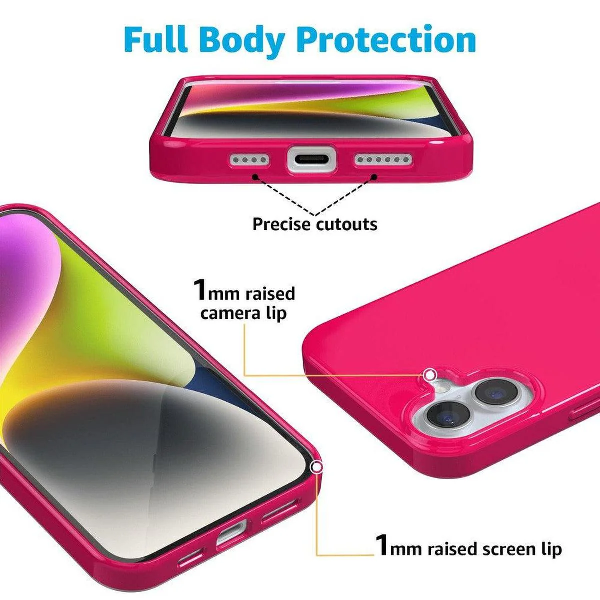 Think Pink | Solid Neon Pink Case - Image 25