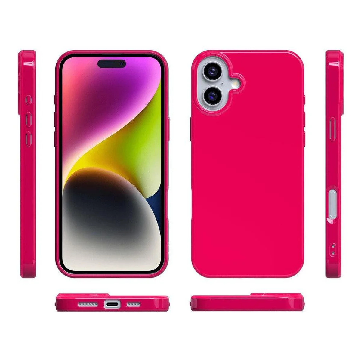 Think Pink | Solid Neon Pink Case - Image 27