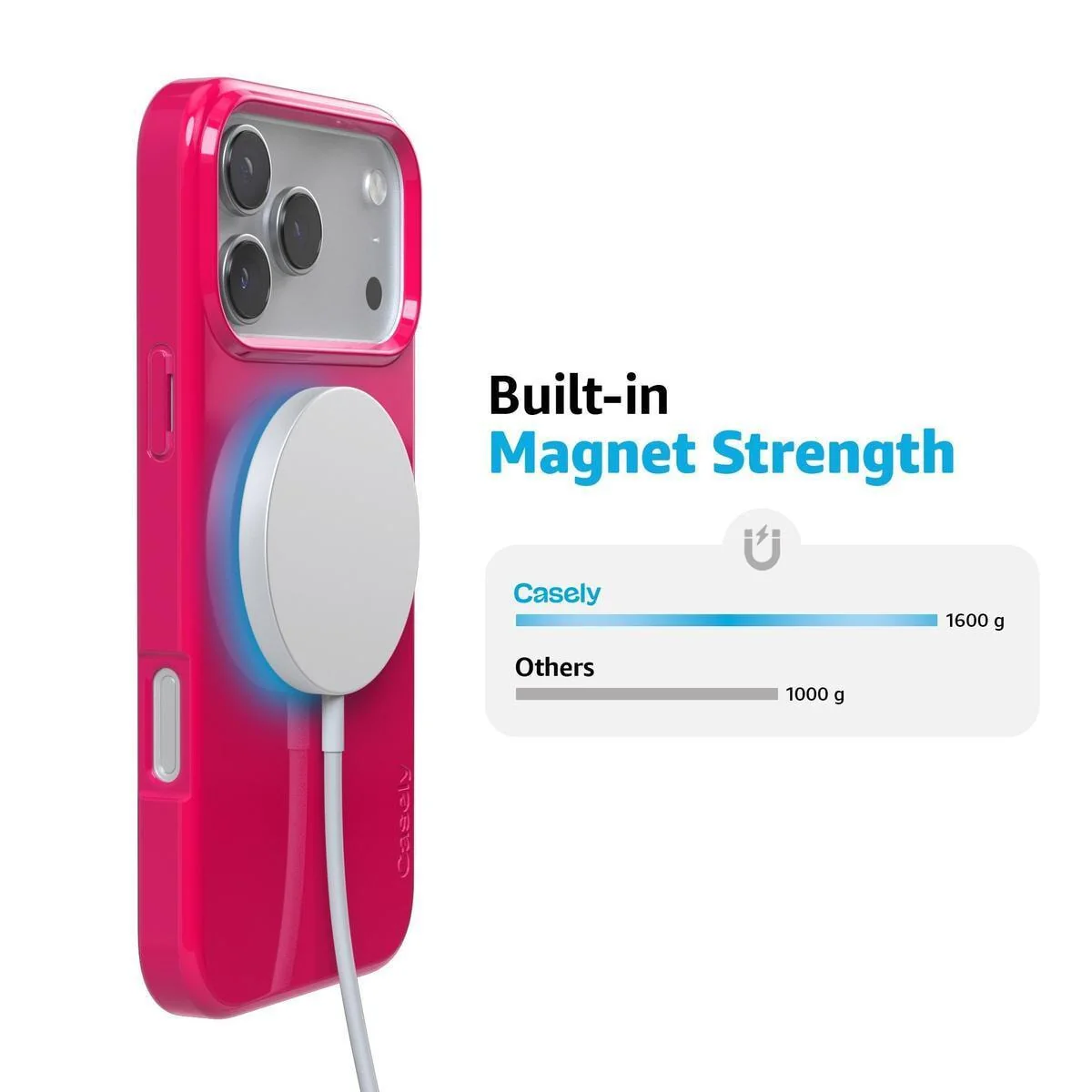 Think Pink | Solid Neon Pink Case - Image 4