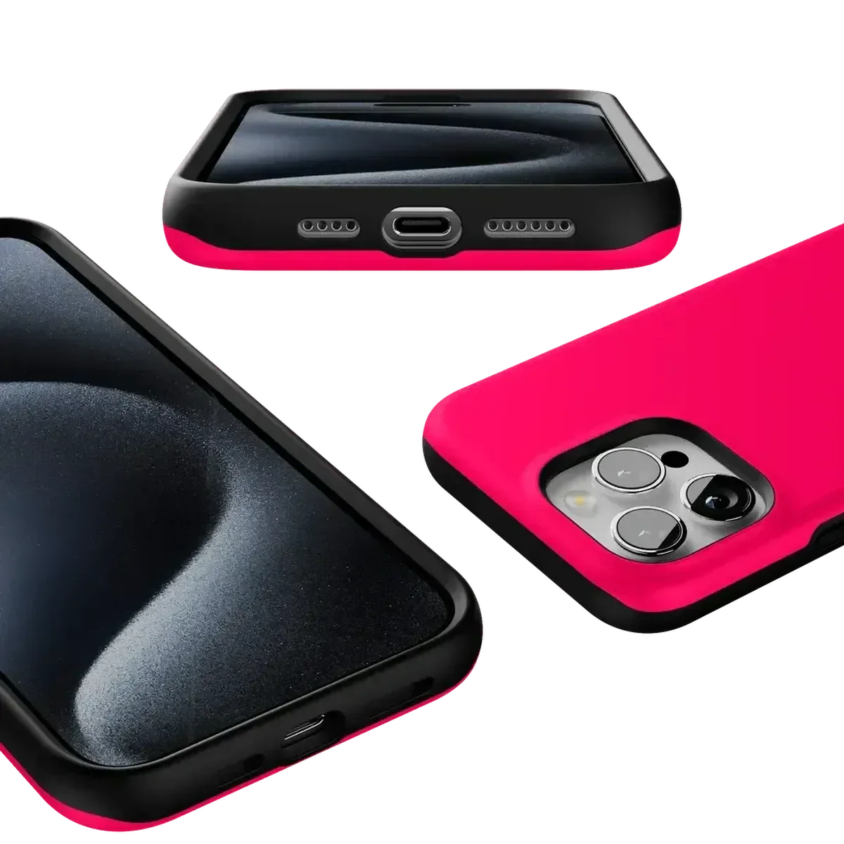 Think Pink | Solid Neon Pink Case - Image 96