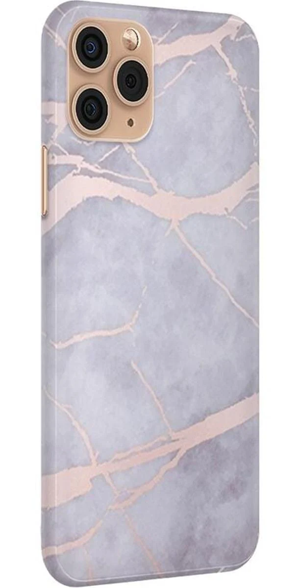 Touch of Lavender | Lavender Gray & Rose Gold Marble Case - Image 14