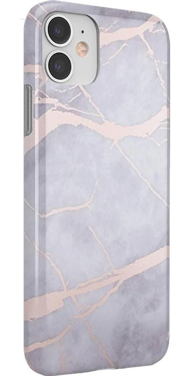 Touch of Lavender | Lavender Gray & Rose Gold Marble Case - Image 17
