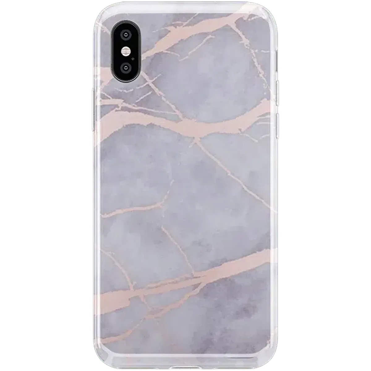 Touch of Lavender | Lavender Gray & Rose Gold Marble Case - Image 22