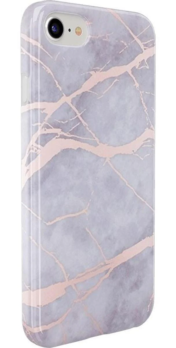 Touch of Lavender | Lavender Gray & Rose Gold Marble Case - Image 5